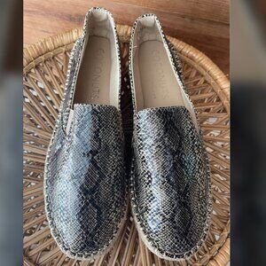 Coconuts by Matisse Peaches Slip-on Espadrilles in Natural Snake Women's 7.5